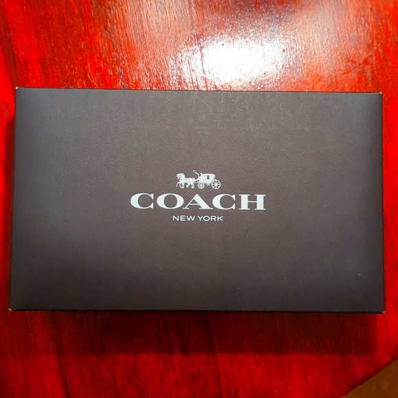 NIB, NWT Coach Accordion Wallet, Denim Blue - Picture 2 of 5